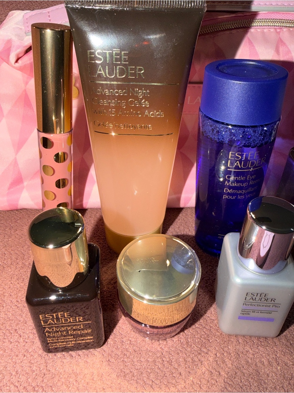 Estee Lauder Skincare & Face Oil Collection — Pink, Blue, Gold Bundle - Picture 2 of 6